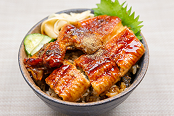 Grilled eel rice bowl