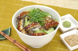 Refreshing eel rice bowl