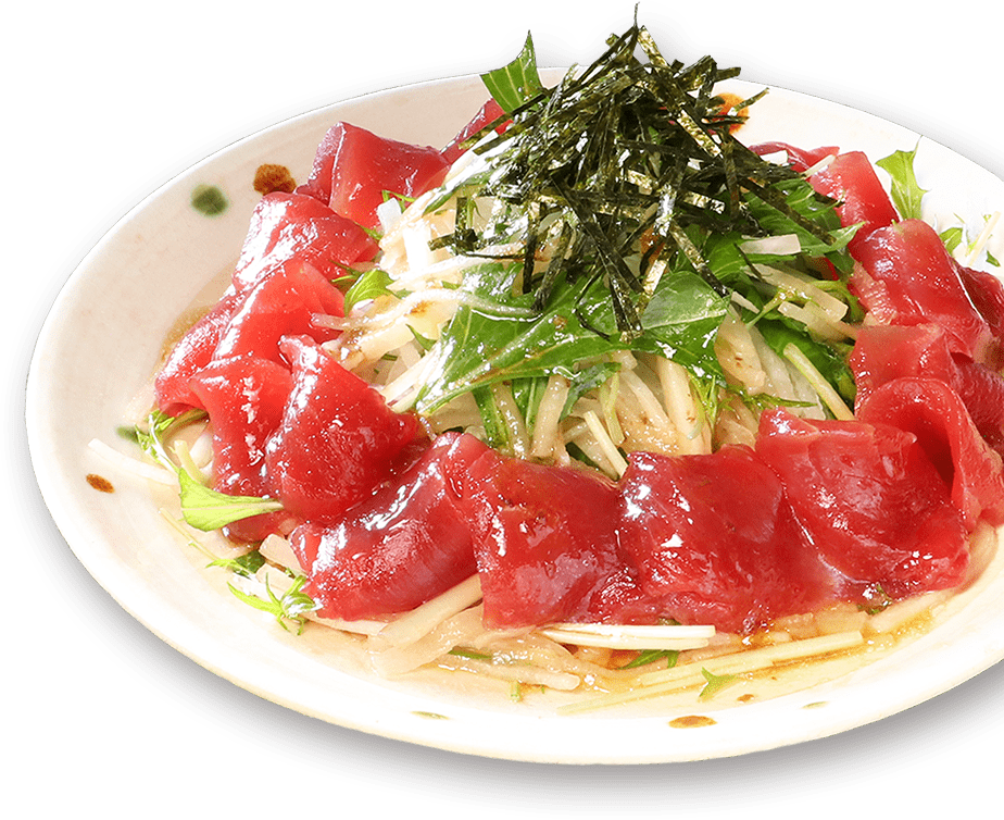 マグロのハリハリサラダ 調理イメージ
