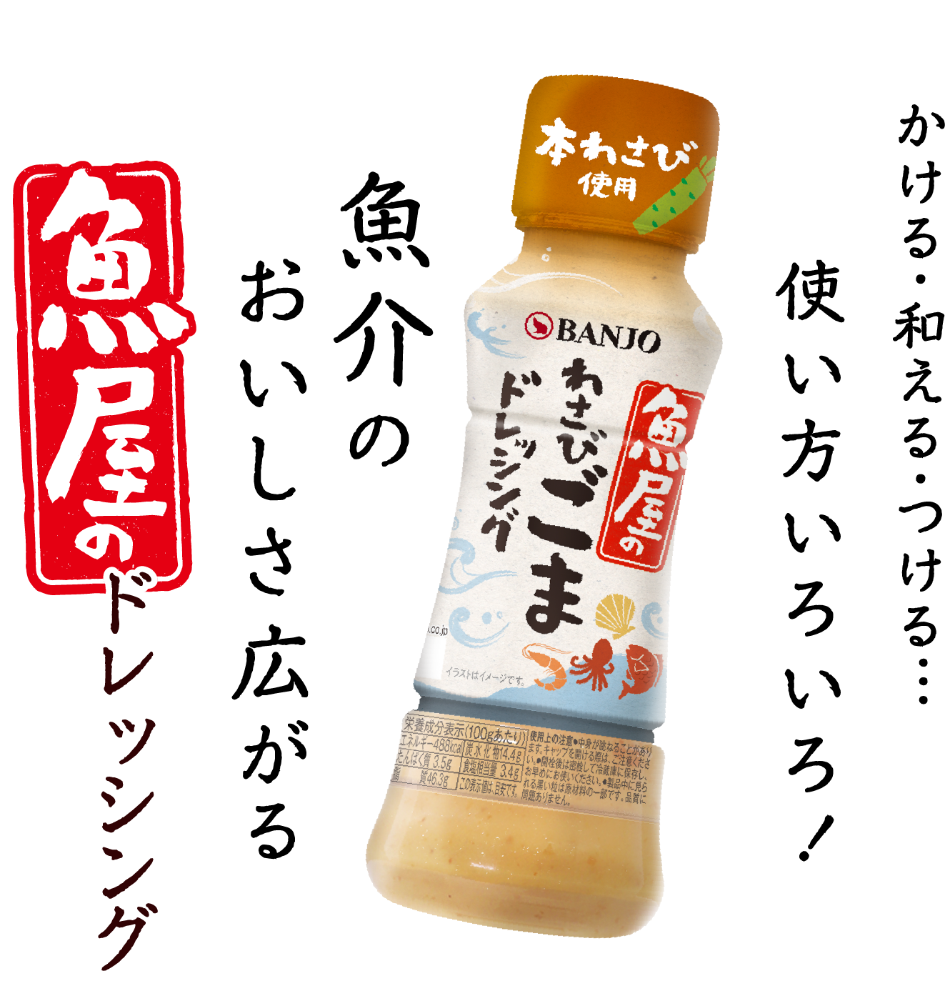 かける・和える・つける…使い方いろいろ！魚介のおいしさ広がる魚屋のドレッシング