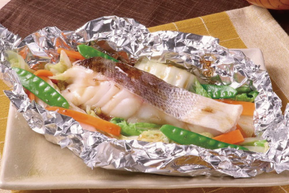 タラと野菜のホイル焼き